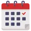 Calendar booking icon